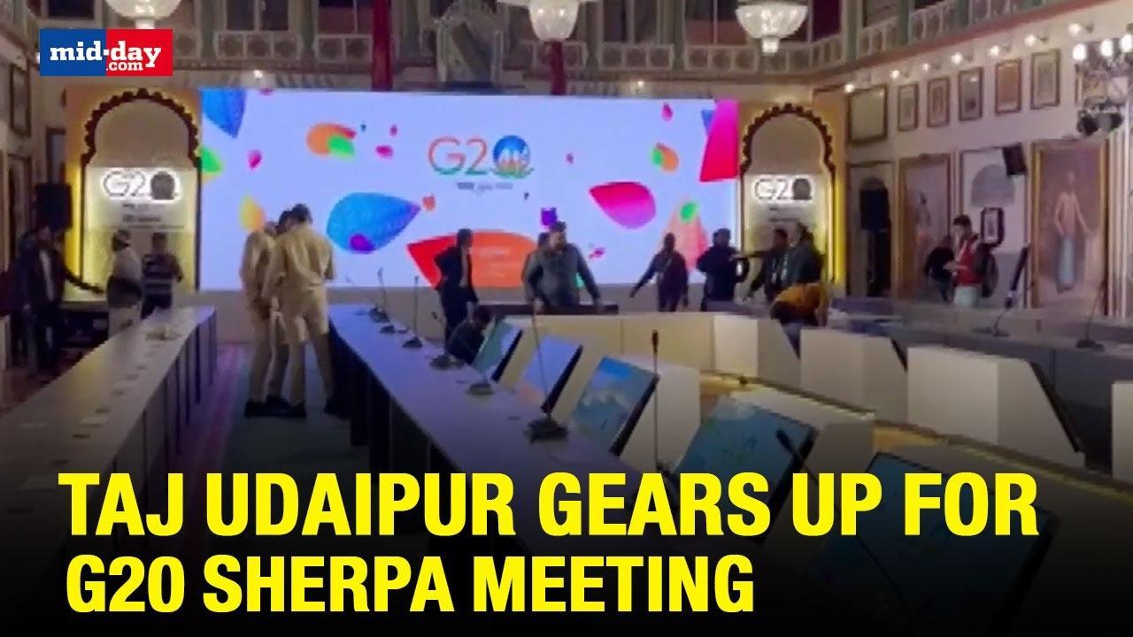 Taj Sabhagar in Udaipur ready for the first G20 Sherpa Meeting